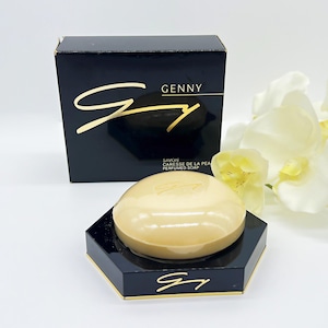 Vintage Genny 150g Soap with Soap Dish ,  Floral -Chypre  Fragrance. Never Used, Ideal Gift for Collectors , Made in Italy