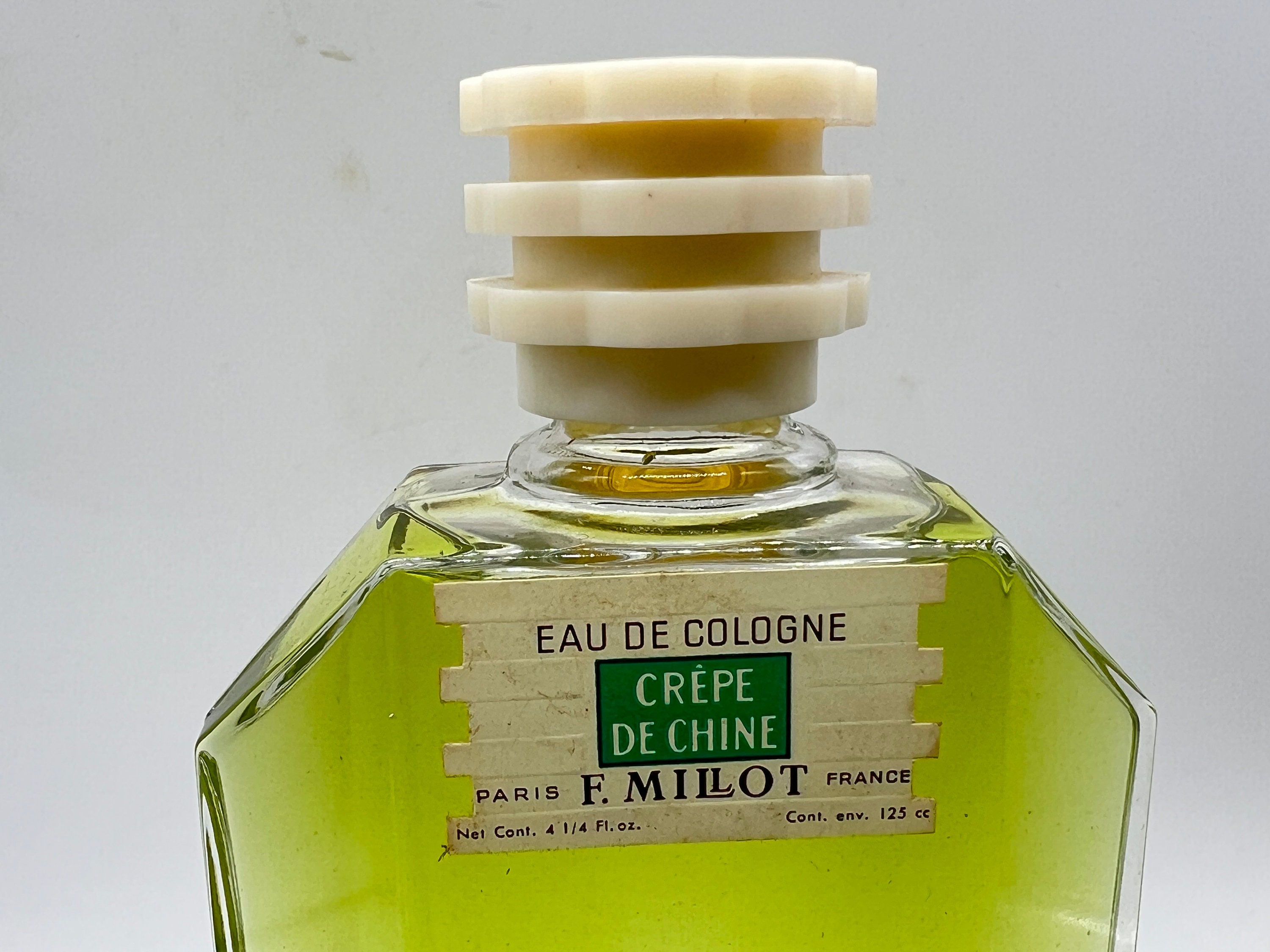 Crepe De Chine Di F. Millot (1925) Eau De Cologne 125 Ml/4,4