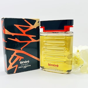 Vintage Tènèrè 200 ml Eau de Toilette für Herren - 1988, hergestellt in Frankreich, seltener Duft, Geschenkidee für Ihn