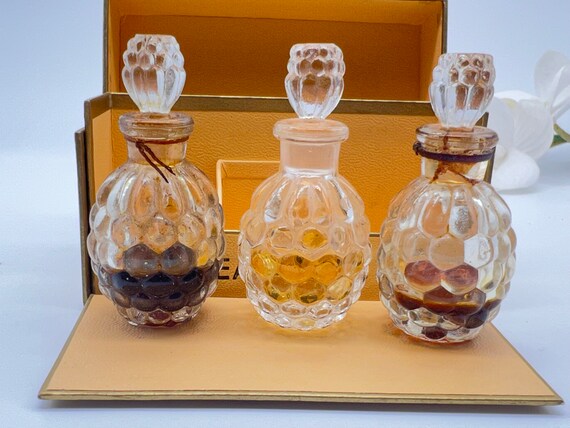 JEAN PATOU Parfum Set X3 Miniature Vintage 1940s to 1950s Amour