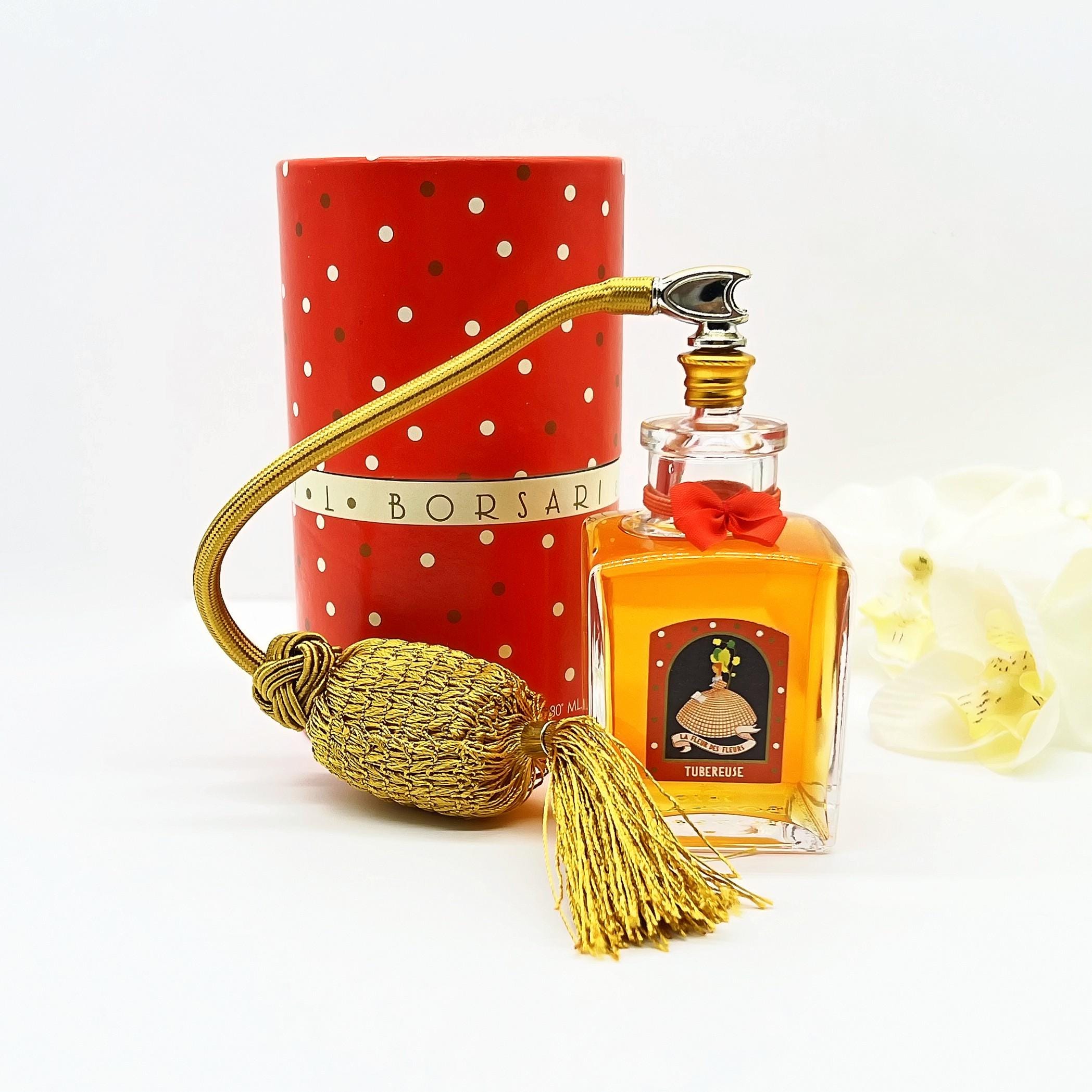 Vintage Acqua Di Tuberosa Perfume 100ml Borsari Parma 1970s Pompom