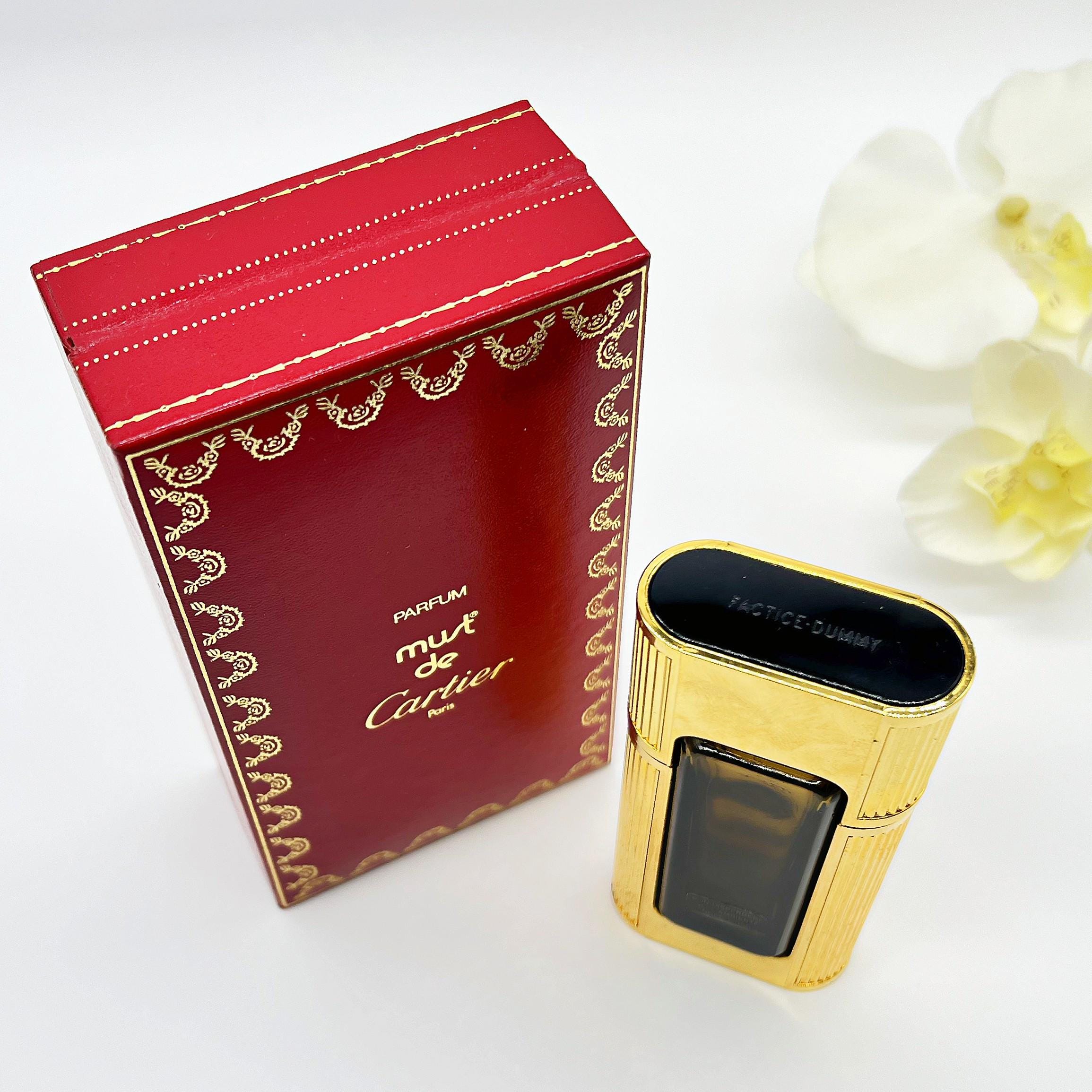 Vintage Must De Cartier Empty Perfume Bottle, Display Collectible