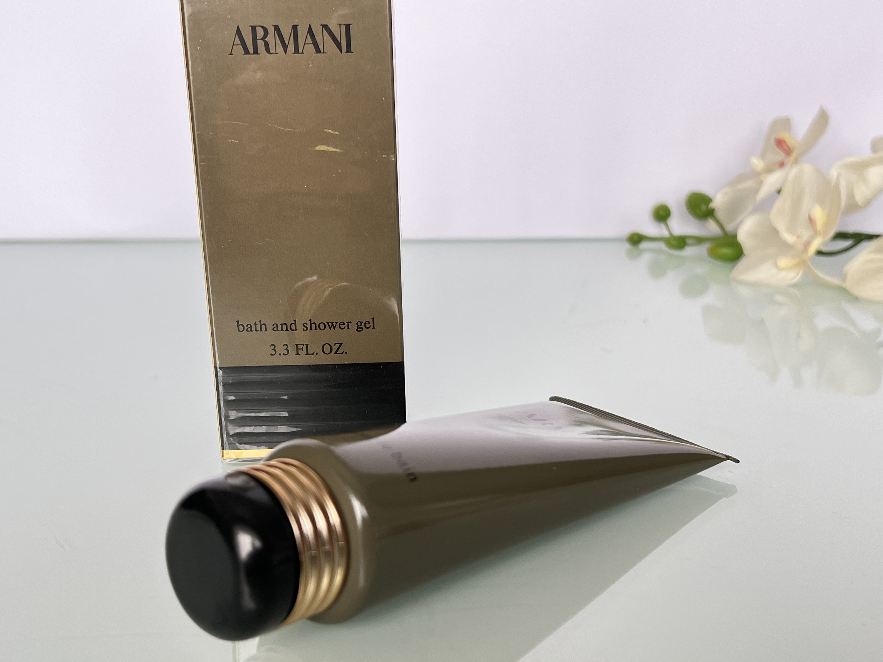 Armani Bath and Shower Gel 100 Ml 3 3 Fl.oz Rare Vintage 90 s