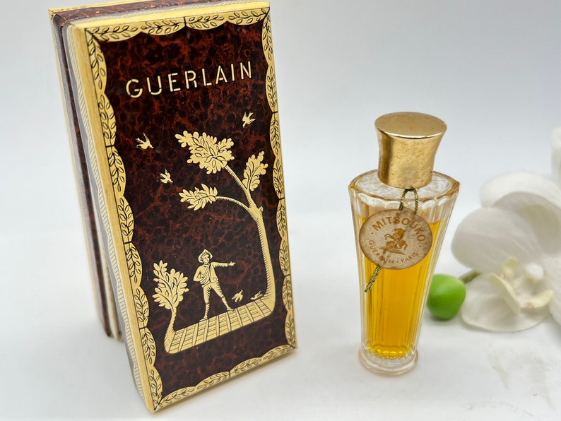Mitsouko ,Guerlain , Parfum/Extrait 7 ml or 1/4 fl.oz , Umbrella Bottle , c1952-1978, Vintage Pure Perfume ,France Paris , Gift Idea image 8