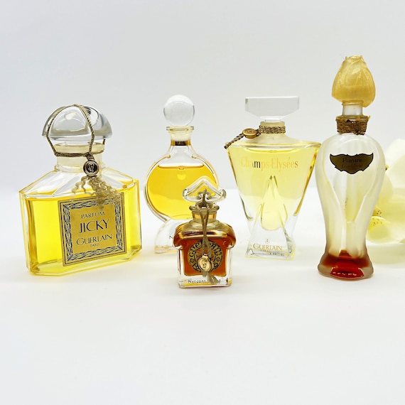 Lot of 5 Vintage Guerlain Collectible Bottles, Read the