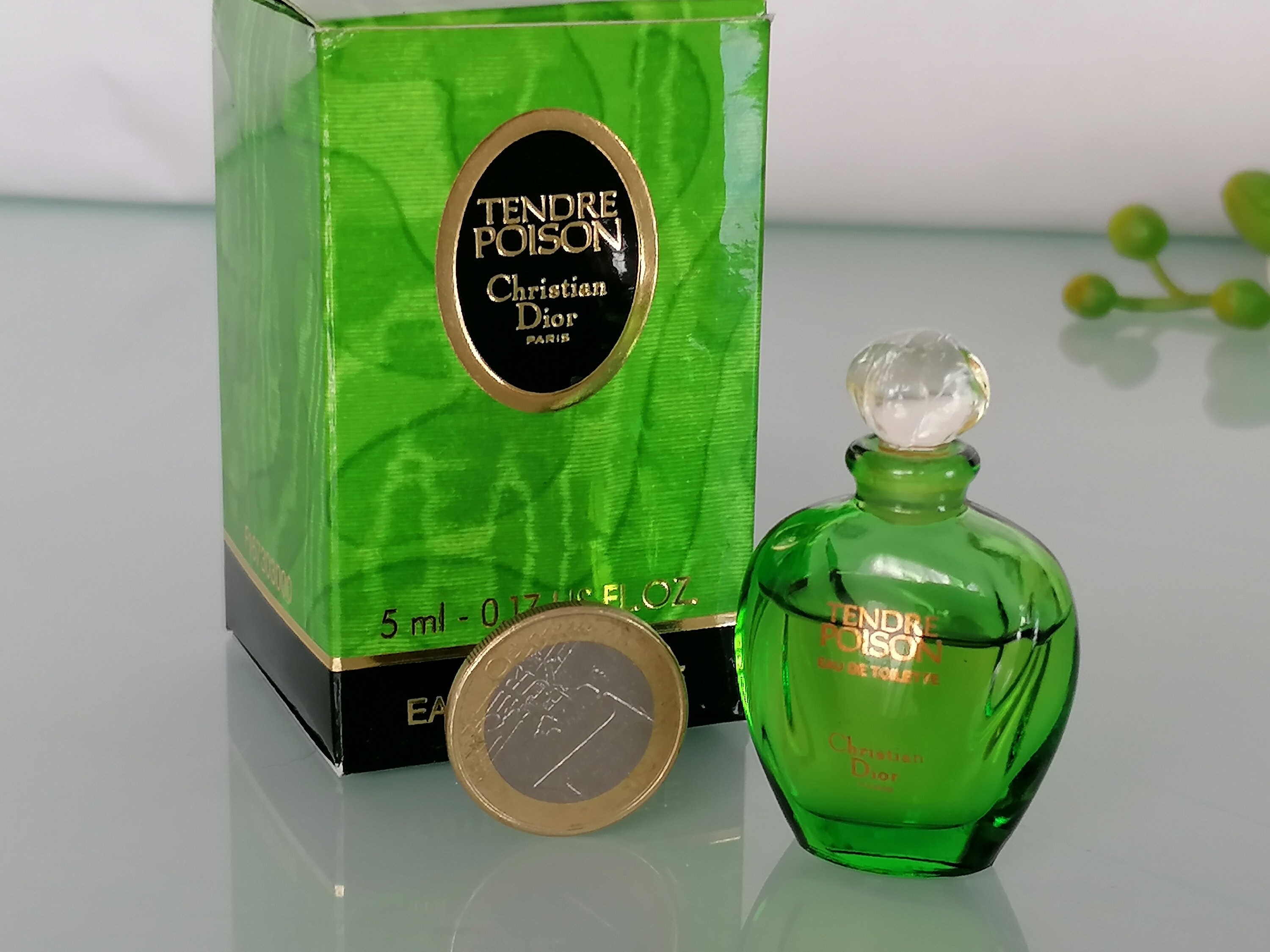 MINIATURE Perfume Tendre Poison 1994 Eau De Toilette 5 