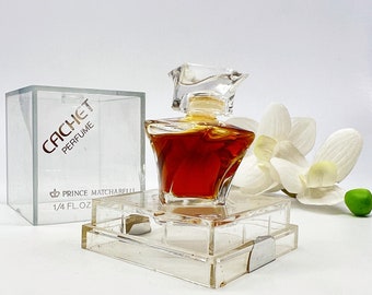 Cachet Prince Matchabelli (1970) Parfum / Extrait  1/4 fl.oz/7,5 ml , Chipped Bottle , Vintage  Perfume for Women