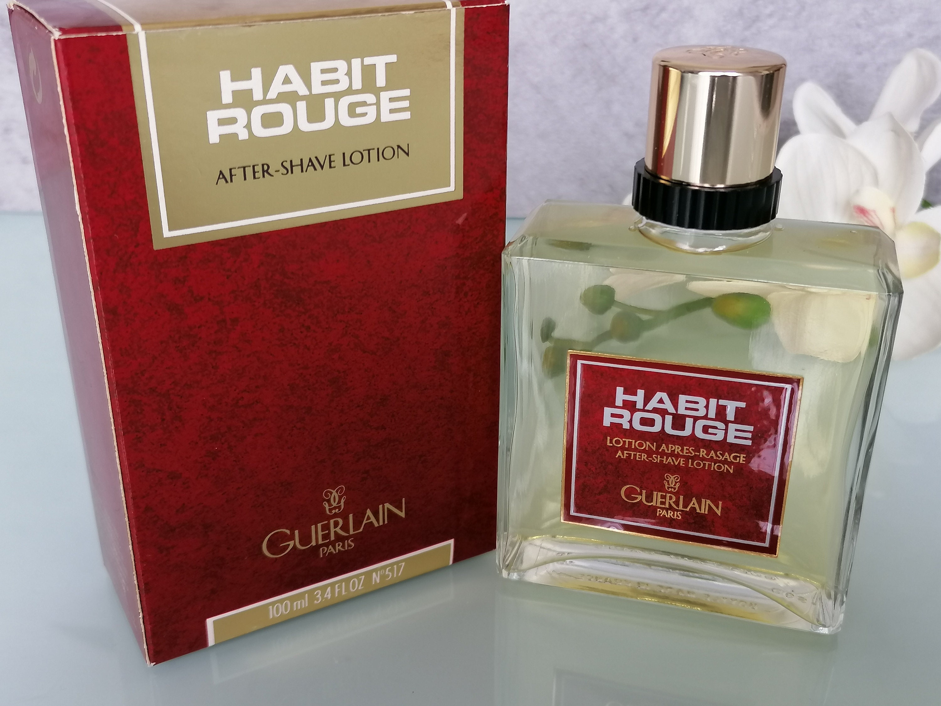 Vintage, Habit Rouge, After Shave Lotion 100 Ml /3,4 Fl.oz. Hard