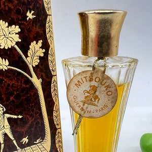 Mitsouko ,Guerlain , Parfum/Extrait 7 ml or 1/4 fl.oz , Umbrella Bottle , c1952-1978, Vintage Pure Perfume ,France Paris , Gift Idea image 7
