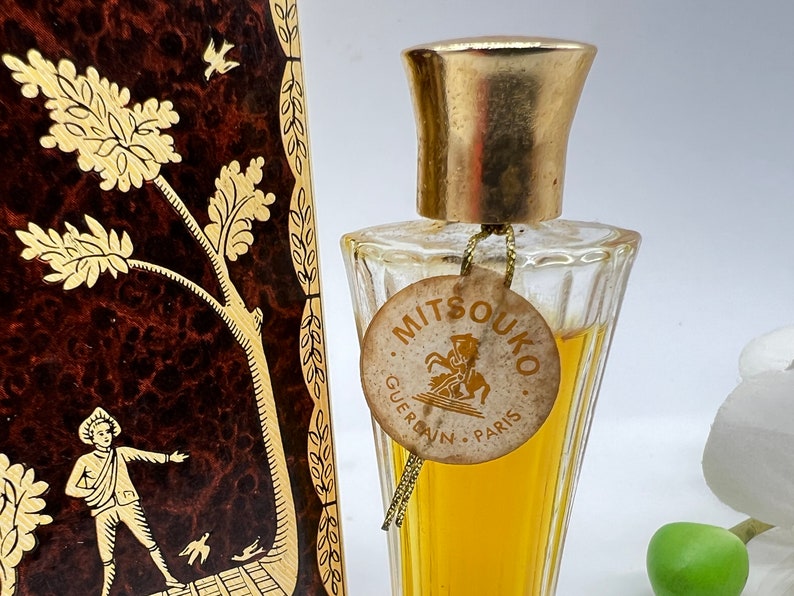 Mitsouko ,Guerlain , Parfum/Extrait 7 ml or 1/4 fl.oz , Umbrella Bottle , c1952-1978, Vintage Pure Perfume ,France Paris , Gift Idea image 7