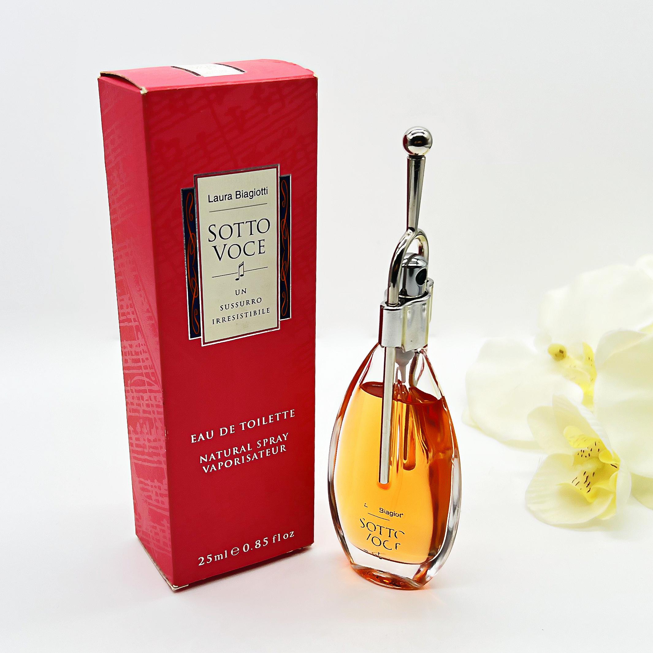 ラウラビアジョッティ ソット ヴォーチェ 香水 25ml Vintage Sotto Voce Laura Biagiotti EDT 25ml Rare 90s Italian