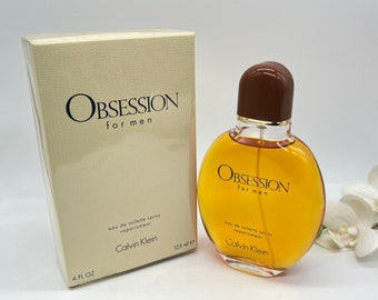 Obsession for Men Calvin Klein 1986 Eau De Toilette 125 Ml 4 Fl.oz Spray Old Formula Etsy