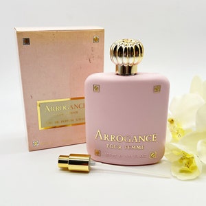 Arrogance pour Femme, Eau de Parfum 100ml/3,33 fl.oz , Spray, First version from 1982, Vintage Perfume for Women, Made in Italy , Gift Idea