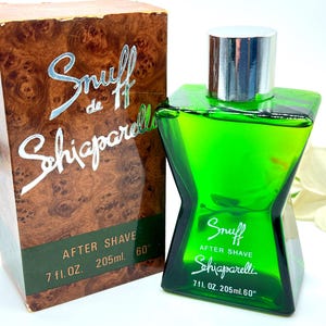 Snuff Schiaparelli Vintage After Shave 1977. Rzadki męski zapach, duża butelka 205 ml, prezent dla niego, klasyczny zapach.