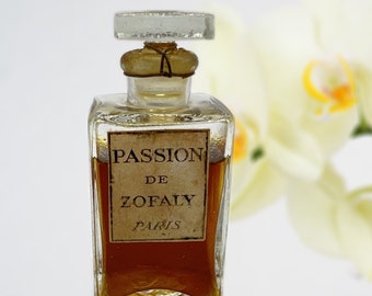 Vintage Zofaly Passion 1945 Extrait 30ml Rare French Perfume