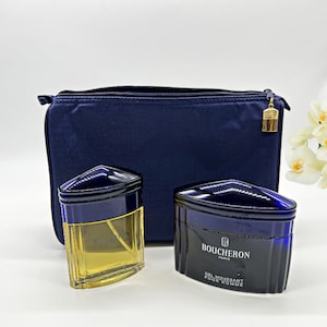 Boucheron for Men , After Shave 3,4 fl.oz  Spray, Shower Gel 6,8 fl.oz ,Travel Kit, Rare Vintage 90s , Gift Idea ,France Paris