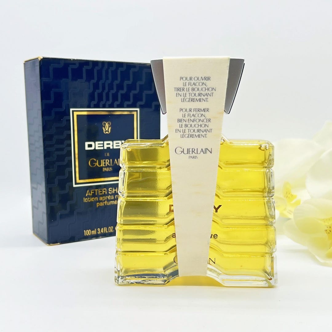 ゲラン ダービー アフターシェーブ 100ml、希少ヴィンテージ1985年、未