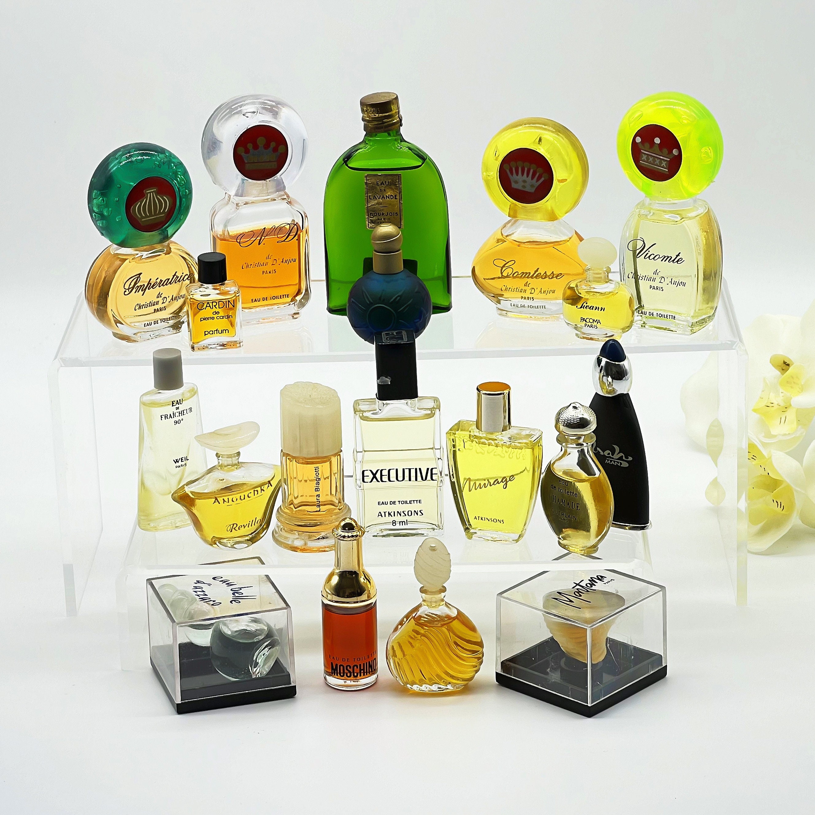 ミニチュア香水19個セット、60年代～90年代のヴィンテージフレグランス