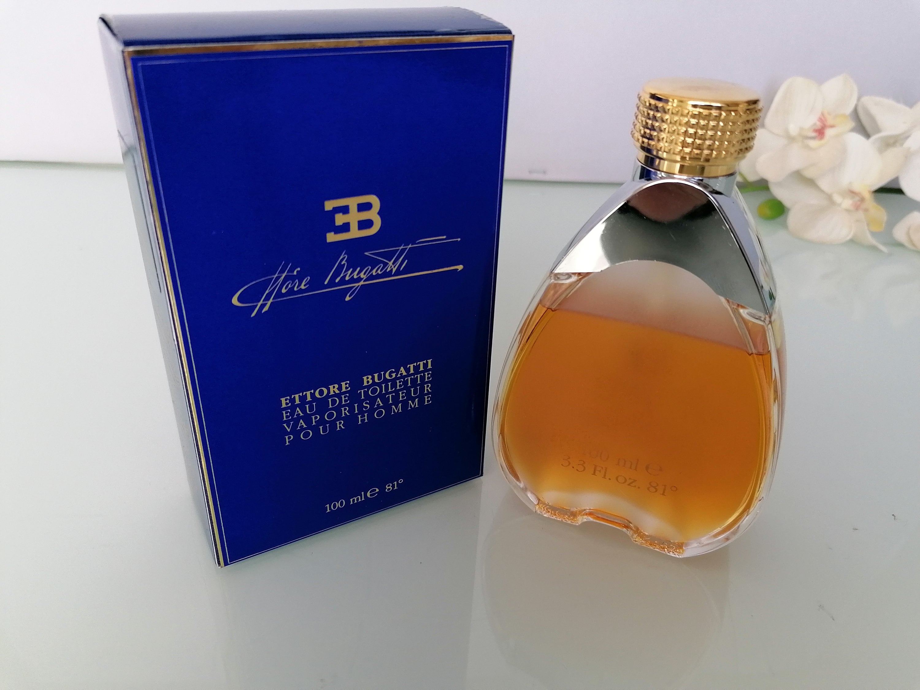 Ettore Bugatti 3.3 oz Original By Diana de Silva Edt Vintage Rare