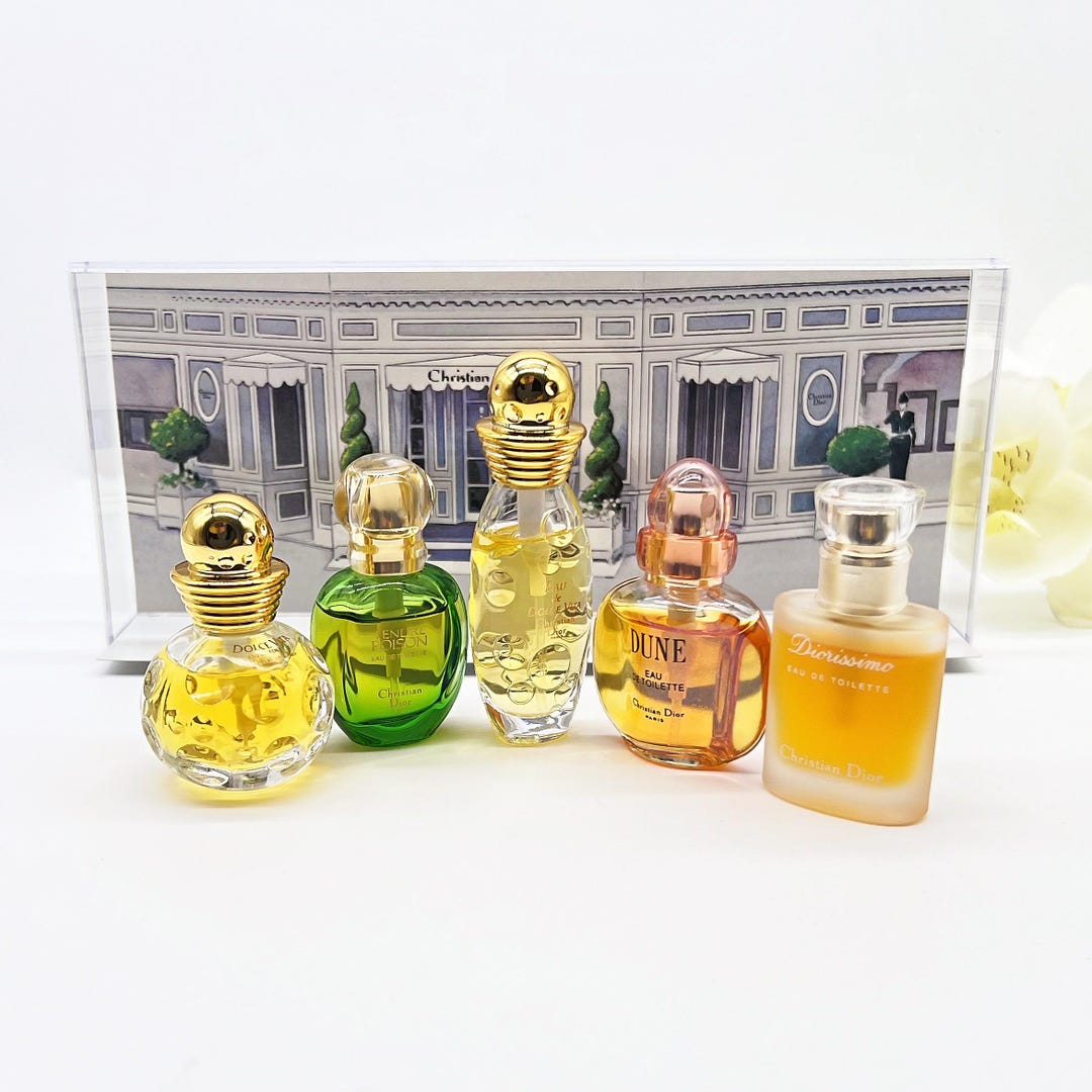 クリスチャンディオール　DUNE 香水セット 50ml + 15ml Set Mini Perfumes, Dune, Diorissimo ,tendre Poison ,dolce Vita