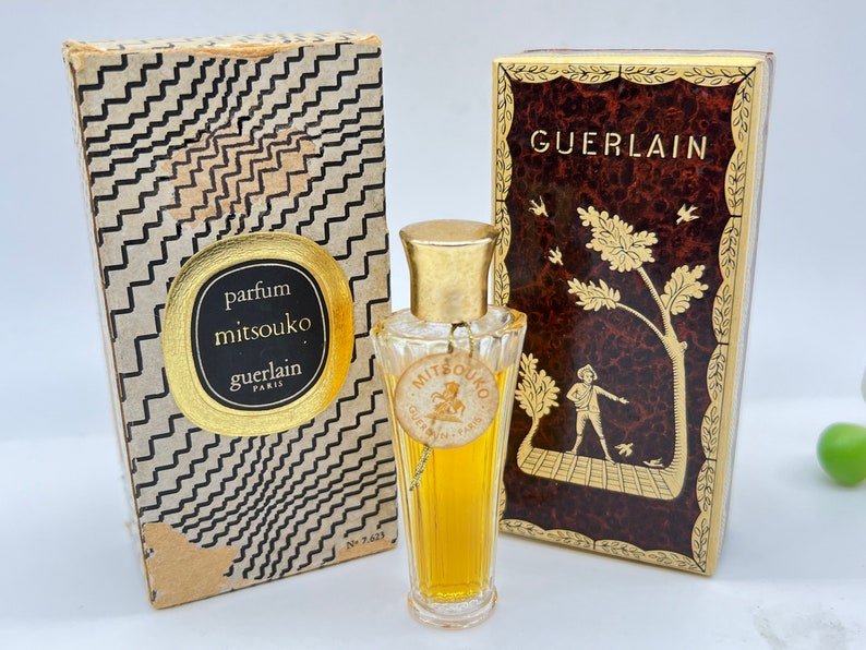 Mitsouko ,Guerlain , Parfum/Extrait 7 ml or 1/4 fl.oz , Umbrella Bottle , c1952-1978, Vintage Pure Perfume ,France Paris , Gift Idea image 9