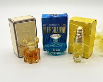 ヴィンテージミニチュア香水瓶、90年代の香水サンプル、ブローチ