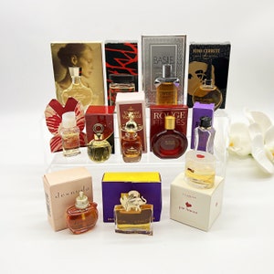 Miniature Perfume ,Lot of 12 Different Fragrance,Boudoir, Capricci, Jungle L'Élephant ...Collectible Miniature Perfumes 80s/90s. Gift Idea