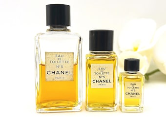 Vintage Chanel No.5 Eau de Toilette Set 1970s  – Rare Classic French Perfume Gift