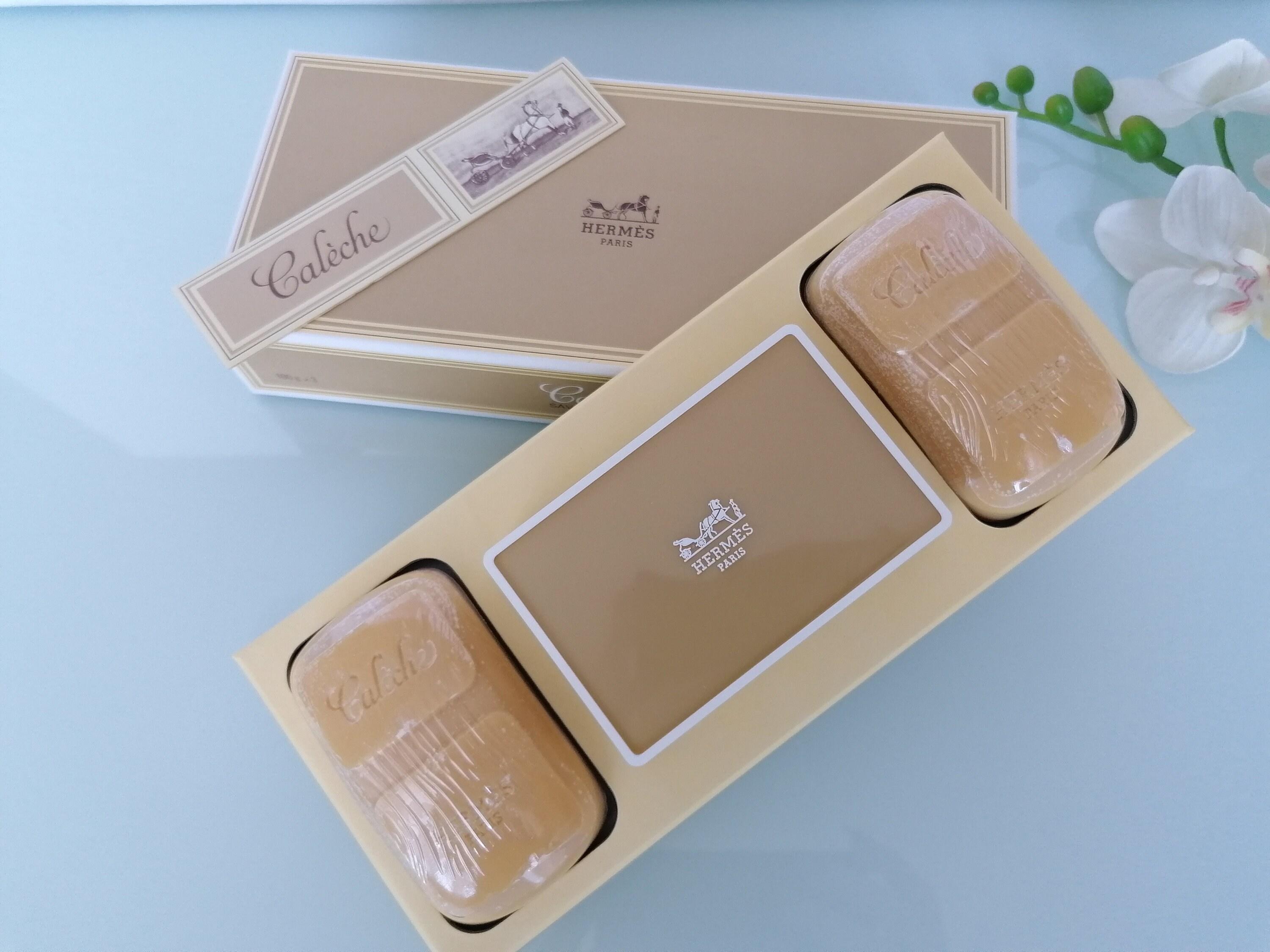 Caleche Hermes Vintage perfumed Soap Set 3x100g/3x 35 oz Etsy