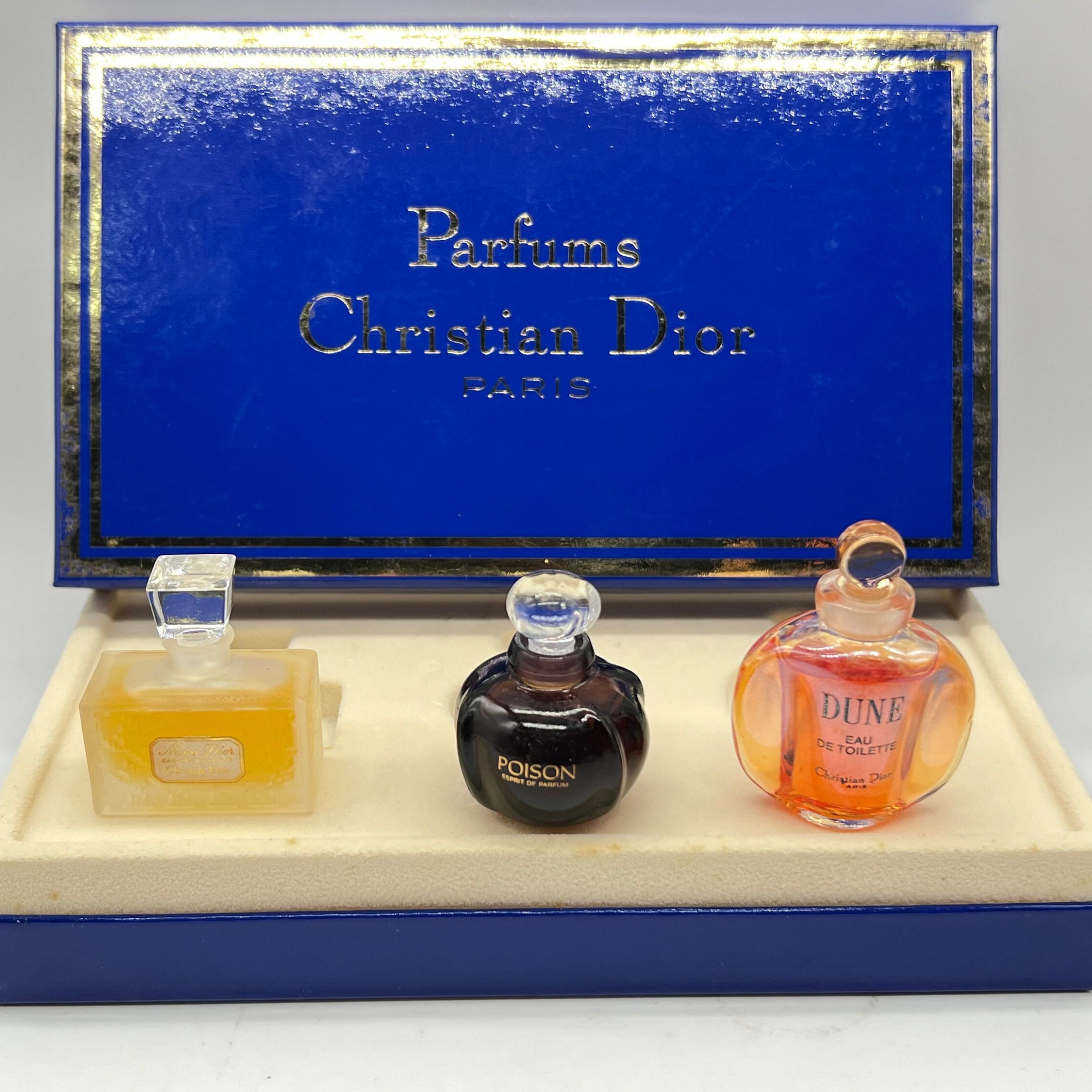 Vtg Christian Dior Paris Parfum Gift Set