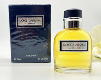 Vintage 90s after Shave Dolce Gabbana Pour Homme 75ml or 2 5 Fl.oz first Version Men s Fragrance Gift Idea for Men Italy Monza Etsy