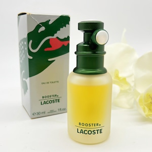 Booster (1996) Lacoste, Eau de Toilette 30 ml/ 1 fl.oz.Spray Version Vintage 90s, Men's Perfume, Made in France , Gift Idea for Him