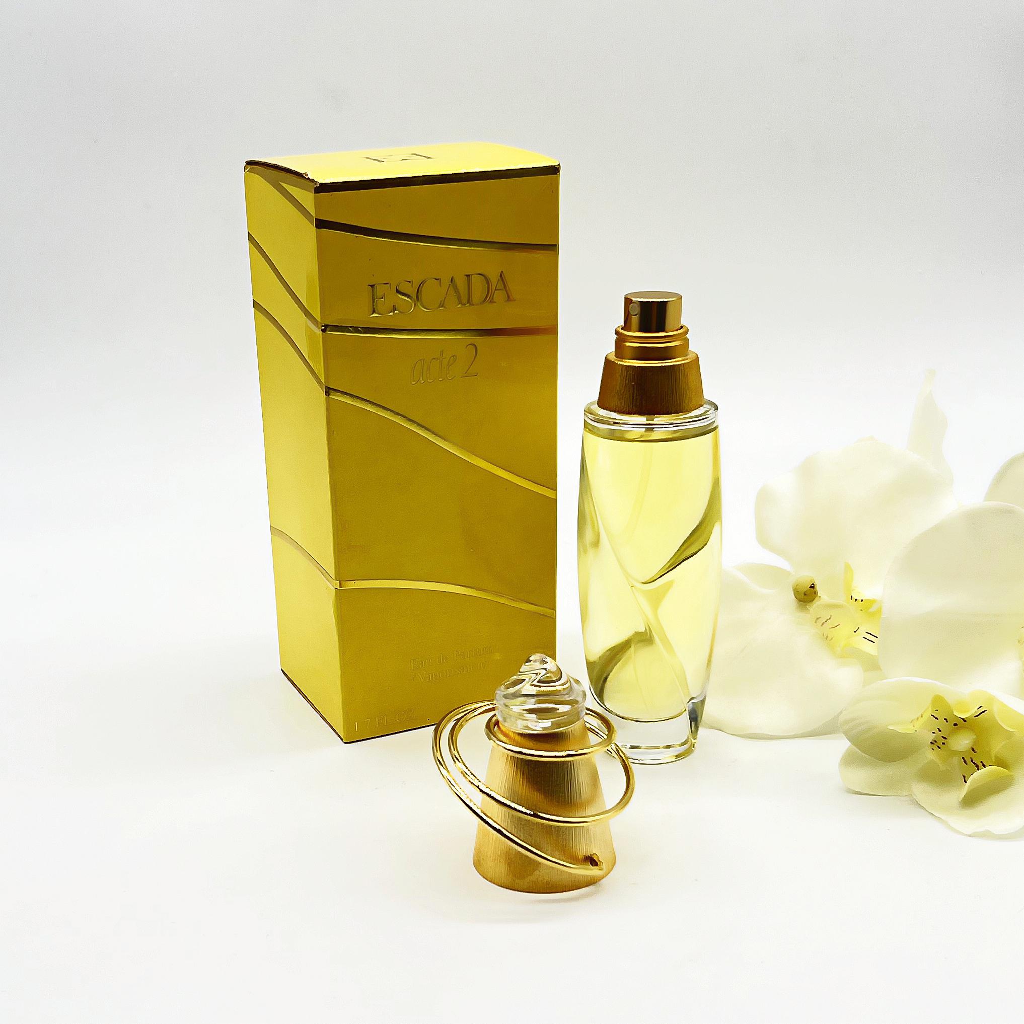 Escada Acte2 100ml ヴィンテージ Escada Acte 2 Perfume (1995),eau De Parfum 50ml or 1,7 Fl.oz Spray