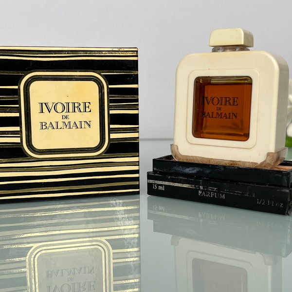 Ivoire de Balmain (1980) Parfum /Extrait 1/2 fl.oz / 15 ml Splash Vintage Pure Perfume for Women