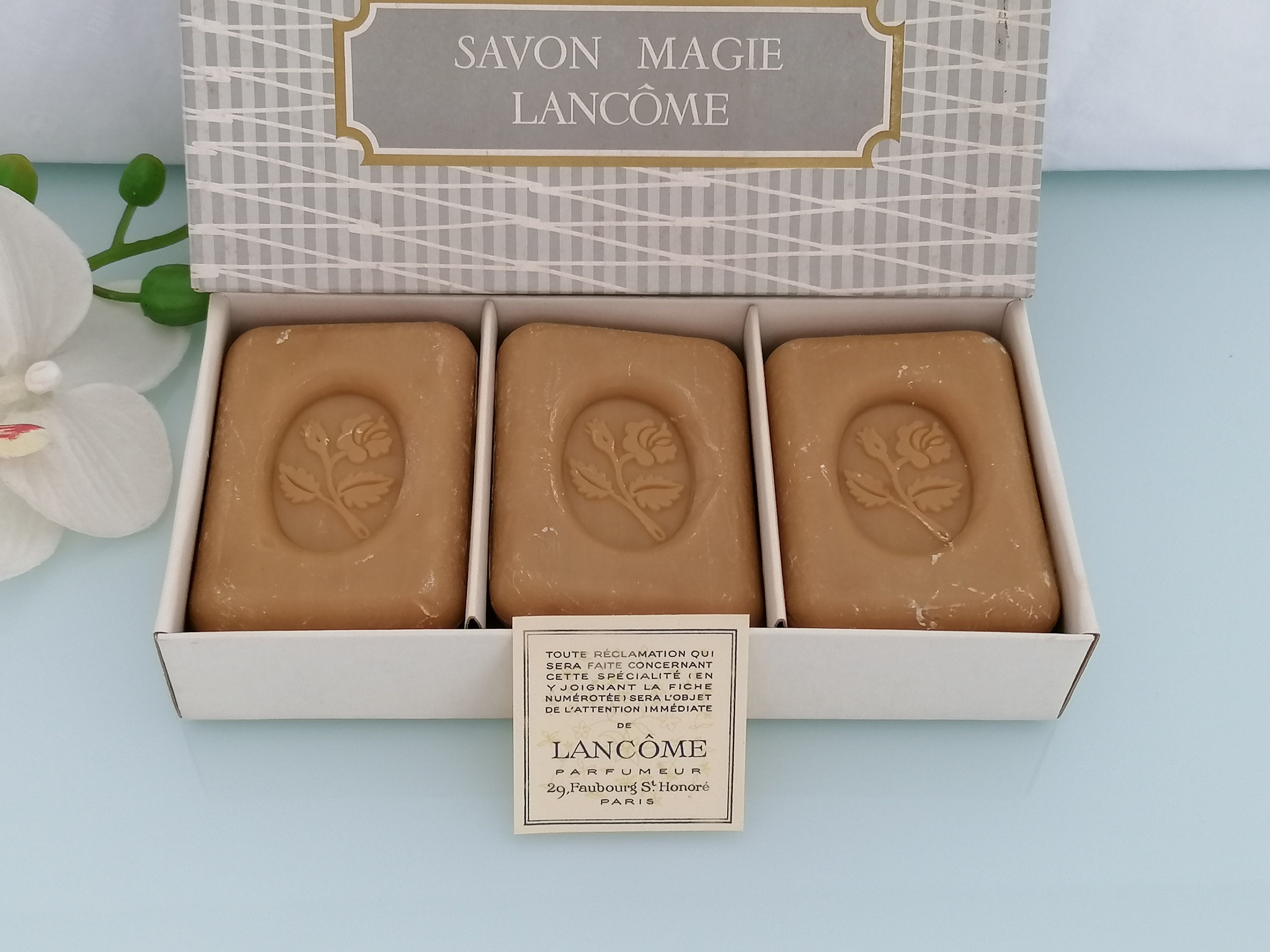 Vintage Soap Magie  Lancome  (1950) Perfumed  Soaps Bar 3 x 75 g  Hard to find