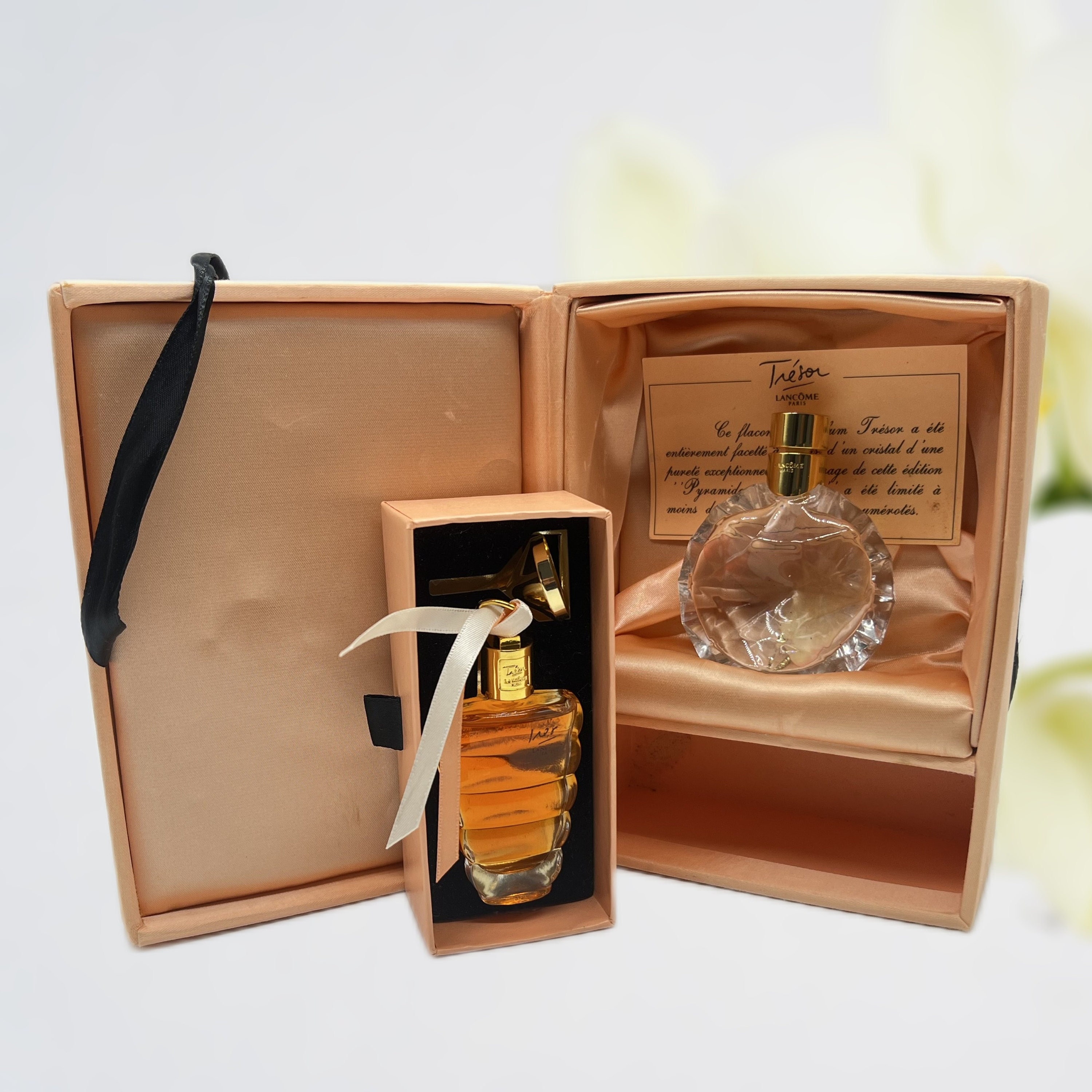 Vintage Lancome Tresor Parfum Set , 15ml Extrait , Numbered