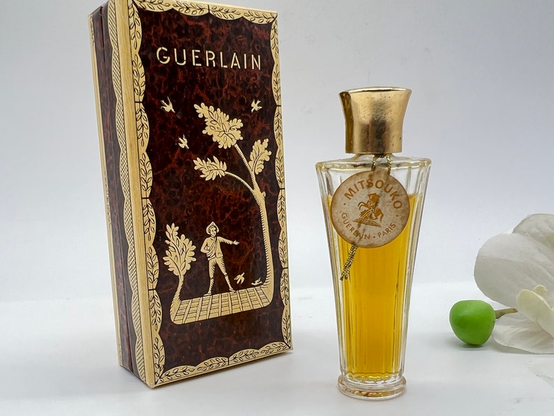 Mitsouko ,Guerlain , Parfum/Extrait 7 ml or 1/4 fl.oz , Umbrella Bottle , c1952-1978, Vintage Pure Perfume ,France Paris , Gift Idea image 2