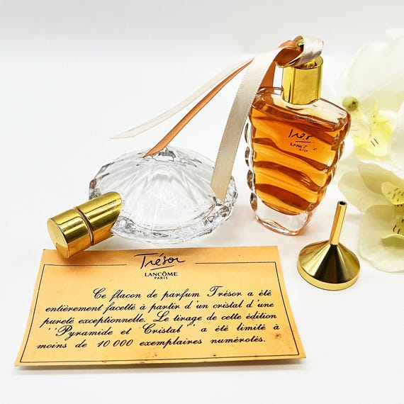 Vintage Lancome Tresor Parfum Set , 15ml Extrait , Numbered