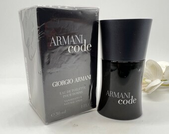 Giorgio Armani Code Eau De Toilette 30 Ml Vintage Men s Perfume Etsy Ireland