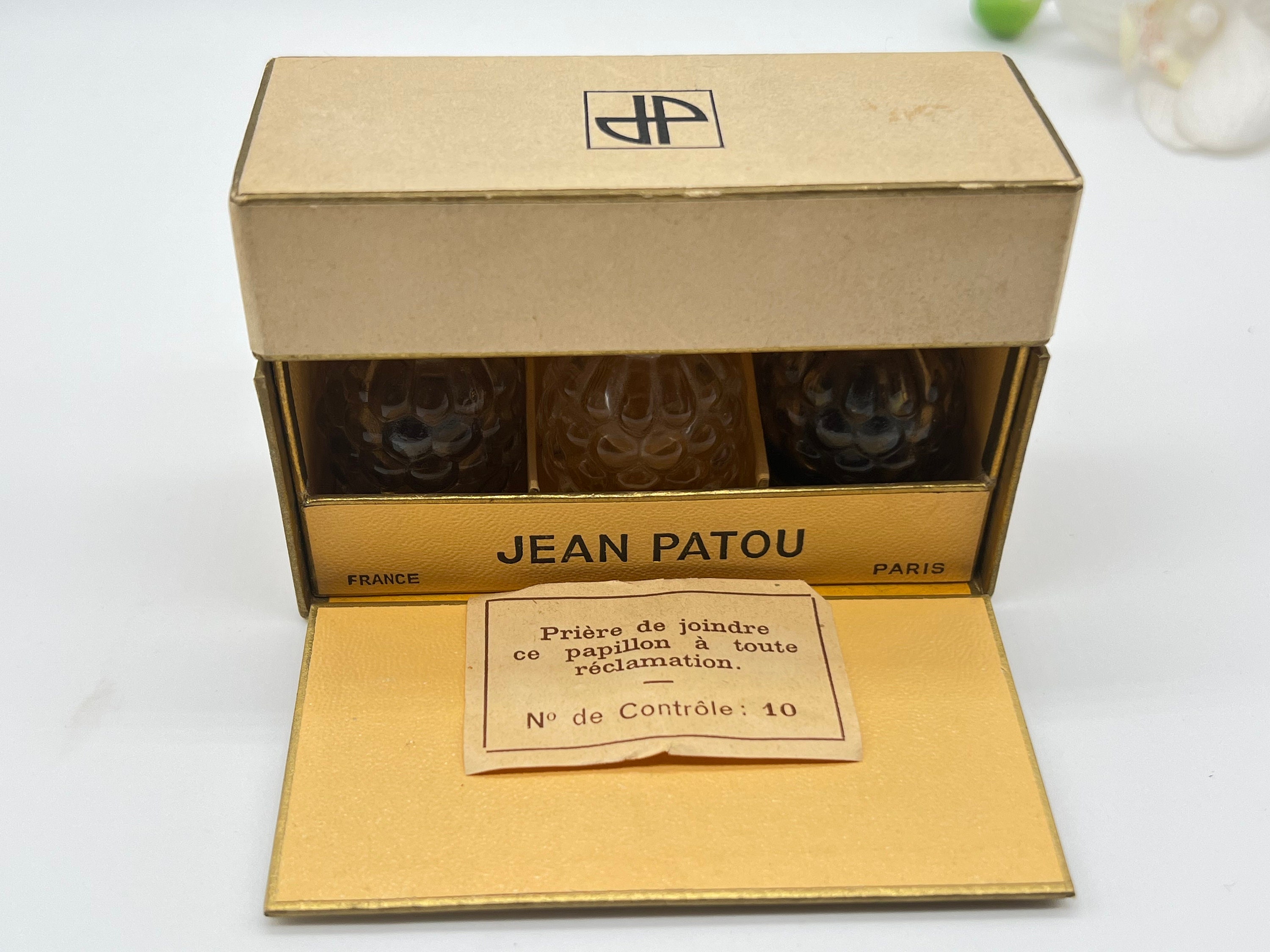 JEAN PATOU Parfum Set X3 Miniature Vintage 1940s to 1950s Amour