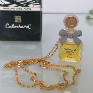 Cabochard  Gres Parfum  1,8ml/0,06 fl.oz  MINIATURE  Perfume Pendant on the chain  Vintage  Mini perfume