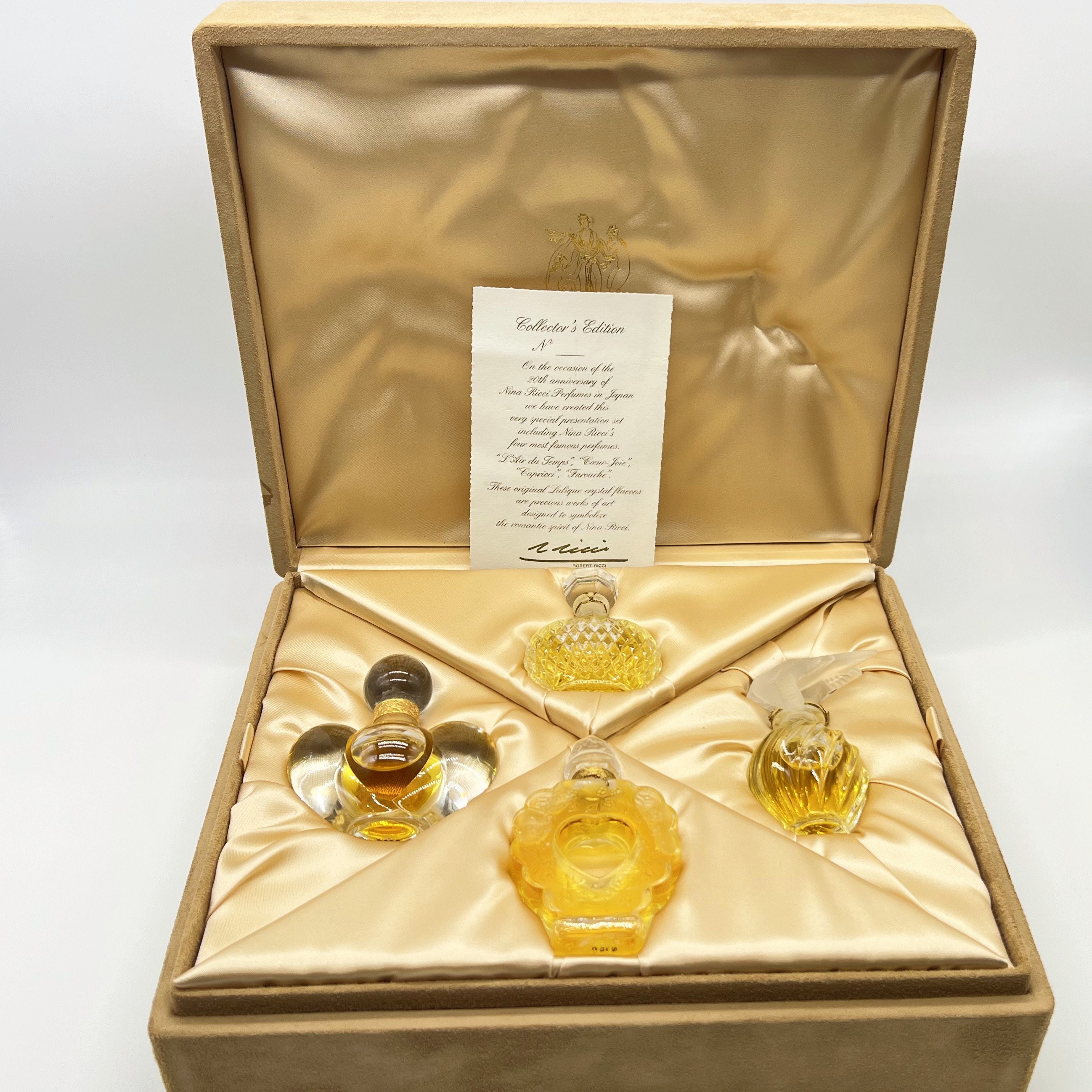 新品未開封ニナリッチ 香水 クリスタルラリックボトル 15ml 希少なニナ・リッチ香水セット – ラリッククリスタルボトル