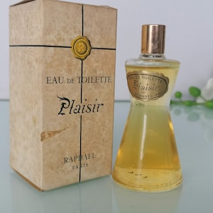 Plaisir Raphael Paris  (1956) Eau de Toilette 30 ml/1 fl.oz  Splash  Hard to Find  Vintage Perfume