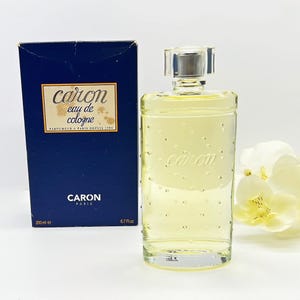 Vintage Caron Eau de Cologne 200ml / 6.7 fl.oz No Spray – Unisex Fragrance (1994)  Classic French Perfume , Gift Idea for Him or Her