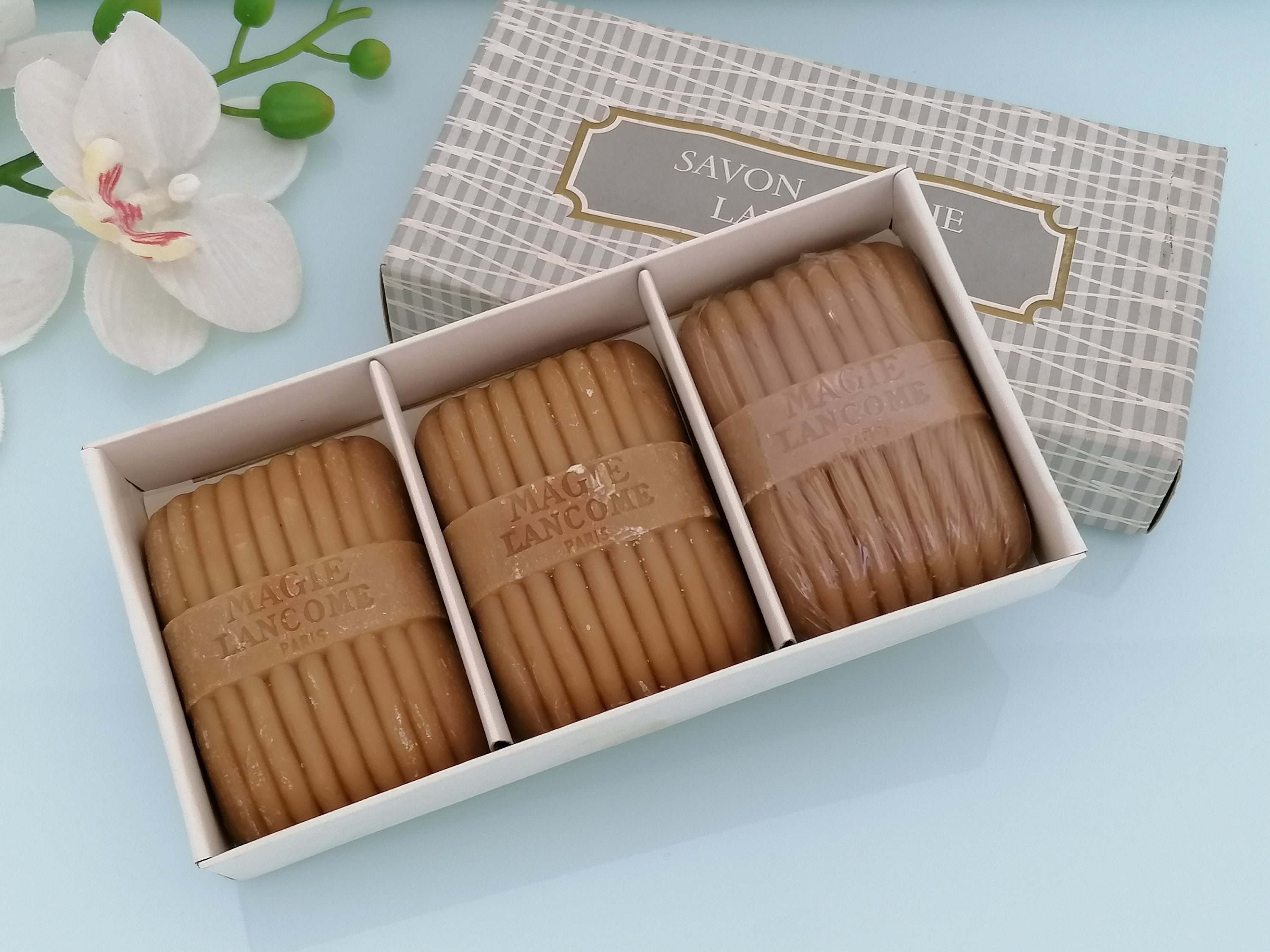 Vintage Soap Magie Lancome (1950) Perfumed Soaps Bar 3 X 75 G Hard