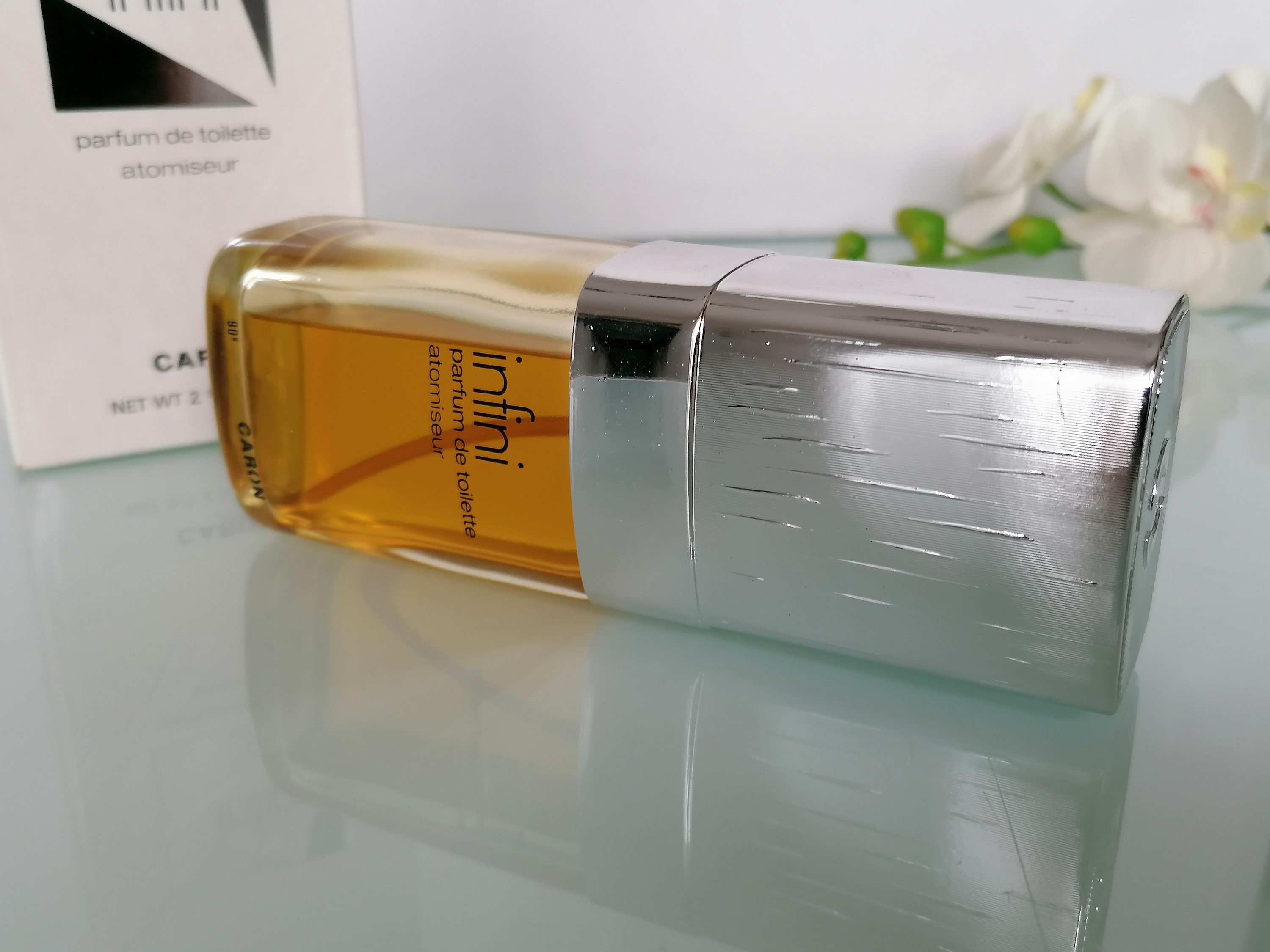 Vintage Infini Caron (1970 ) Eau De Toilette 2 Fl. Oz/ 72 G Spray