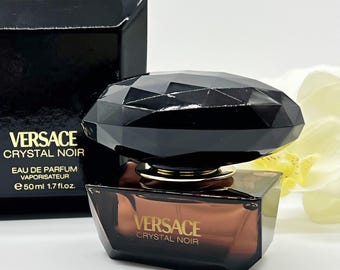 Vintage 2004 Versace Crystal Noir EDP 50ml Sealed Italian Perfume Gift for Her