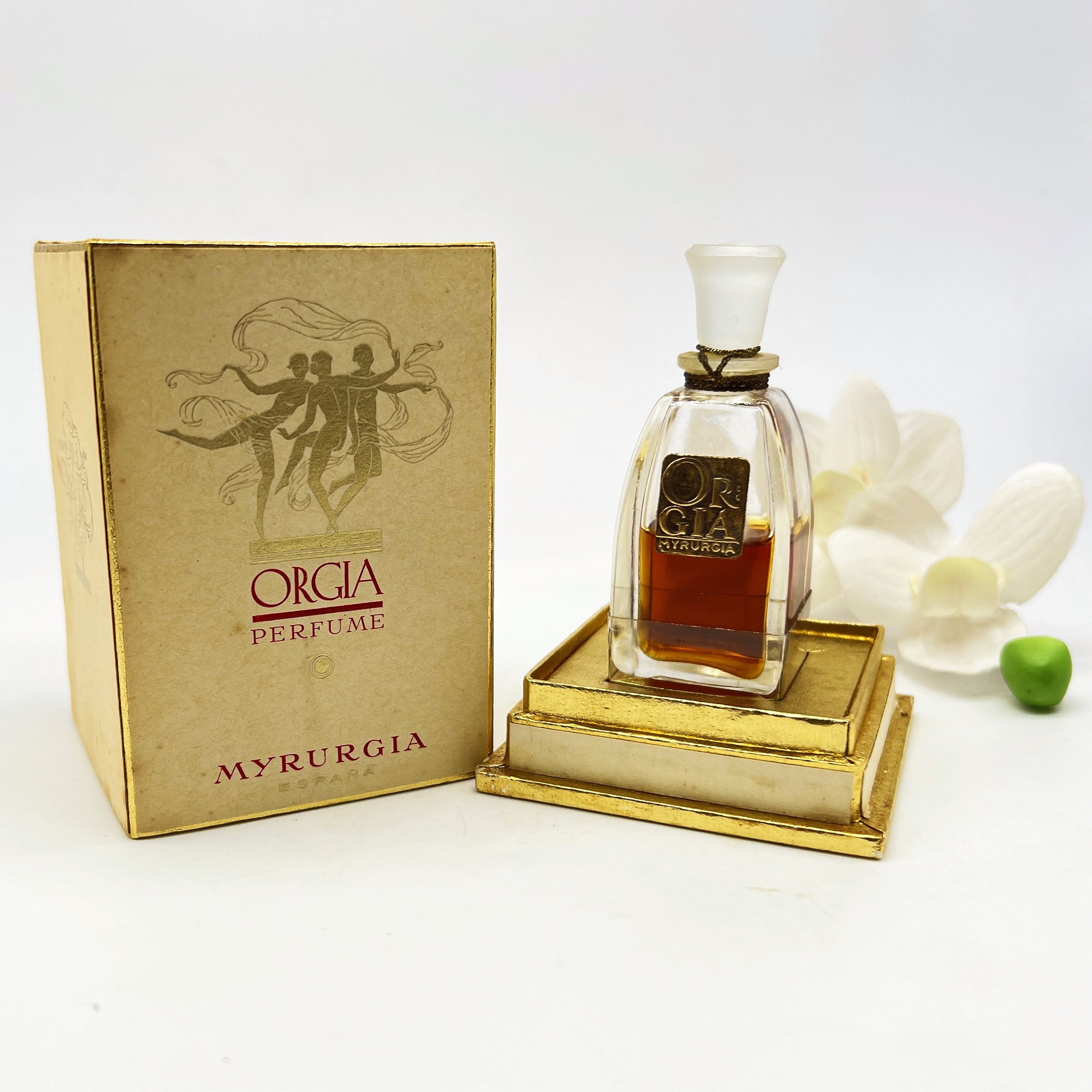 Vintage Myrurgia Orgia Parfum 15ml , 1922 Floral Aldehyde, Spain