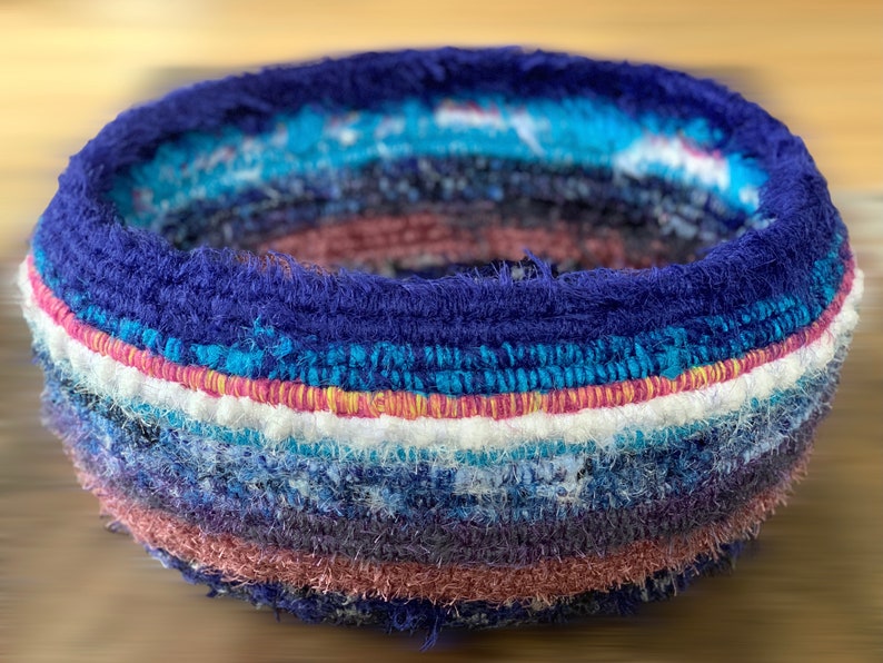 ENG How to Coil a BIG Basket With Textiles Instant Etsy