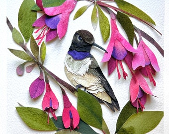 Limited Giclee Hummingbird Print/Bird Fine Art Print